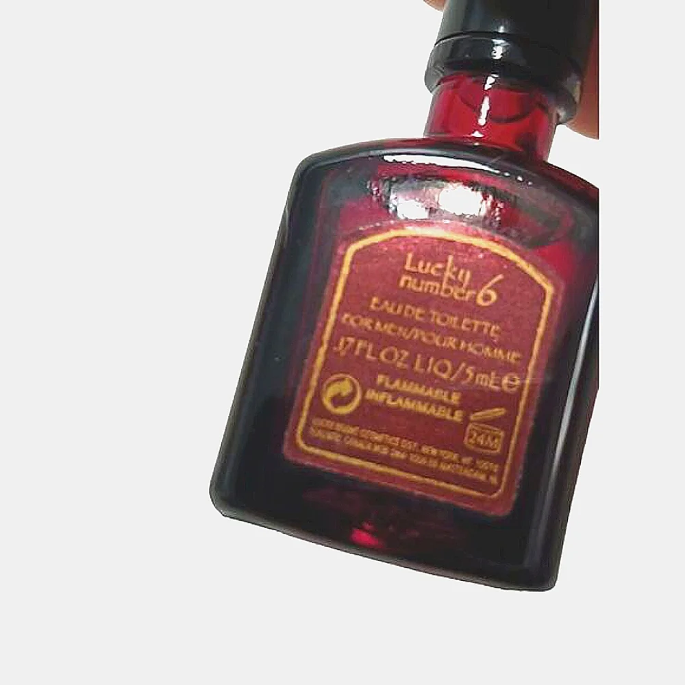 Lucky #6 by Liz Claiborne Men's EDT Cologne MINI Splash‎ Travel Size 0.17 oz New